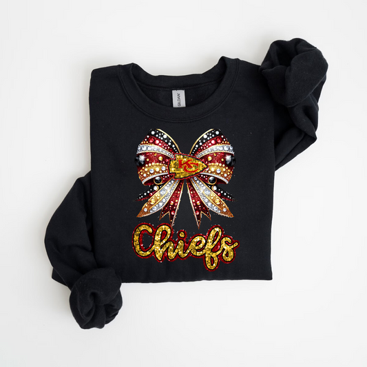 Chiefs Glitter Glam Tees & Sweatshirts  