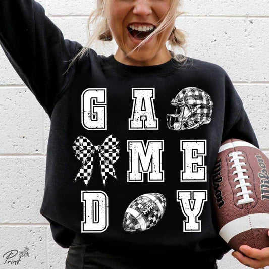 Checkered Trendy Game Day Sweatshirts & Tees