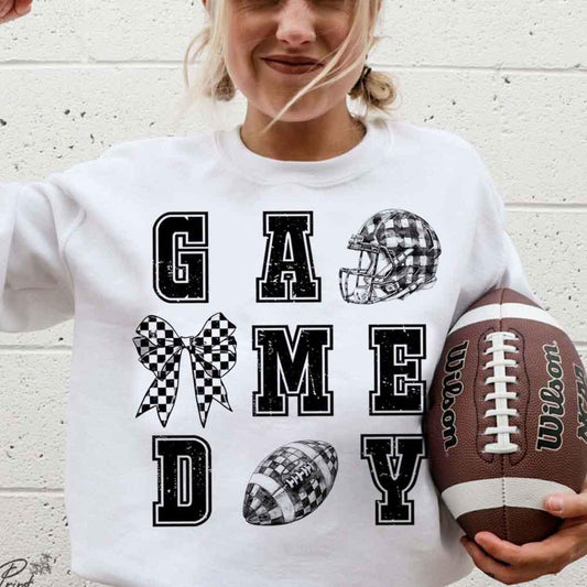 Checkered Trendy Game Day Sweatshirts & Tees