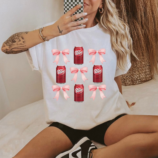 Dr. Pepper Croquet Bow Graphic Sweatshirts & Tees